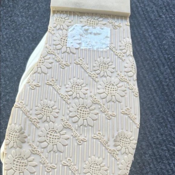 Yellow Box Ivory Knotted Slide Sandals - Picture 3 of 4